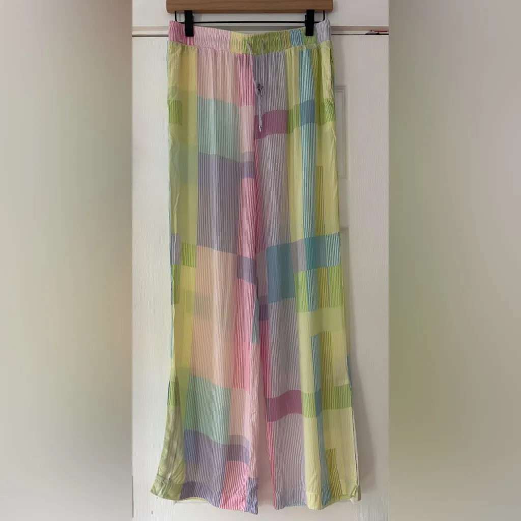 Sanctuary Pastel Striped Rayon Pajama Pants‎ Size Small EUC - Image 2