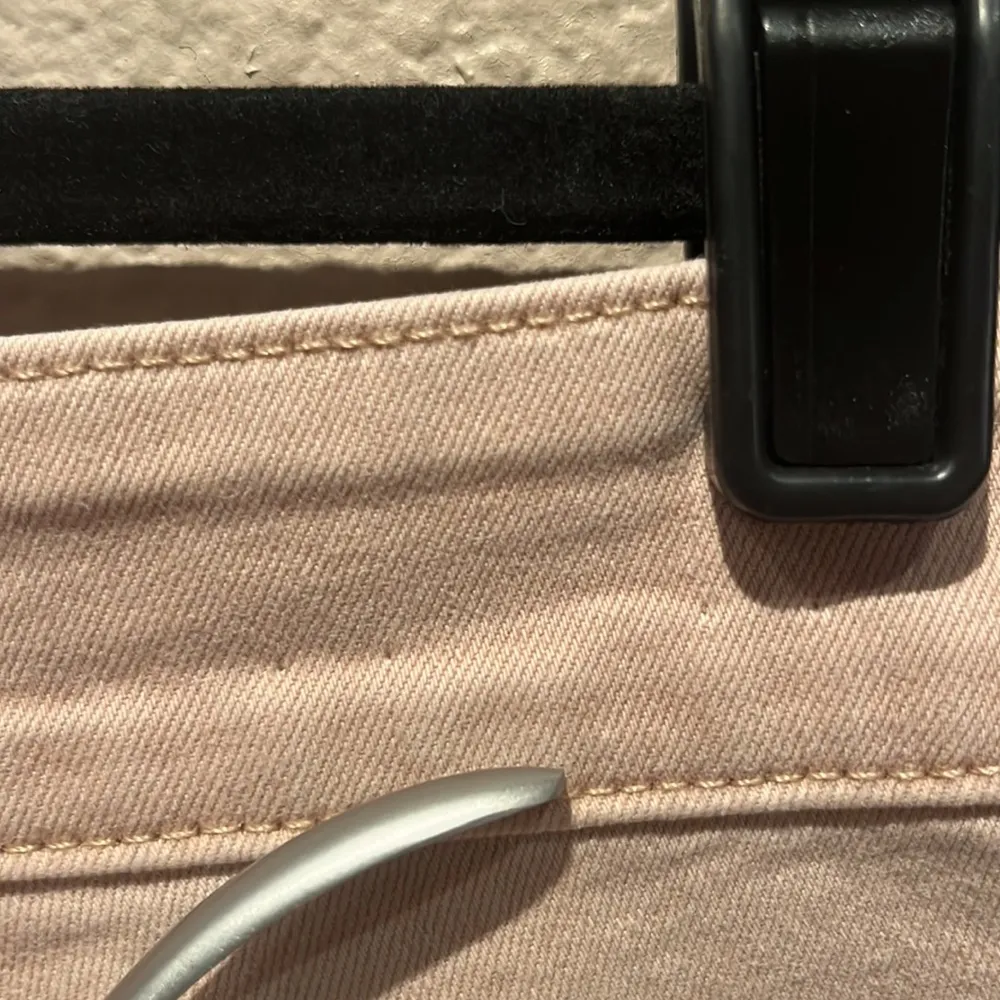 & Denim Khaki Beige Tan Neutral High Waist Curvy Jean Shorts Denim Shorts Size 4 - Image 8