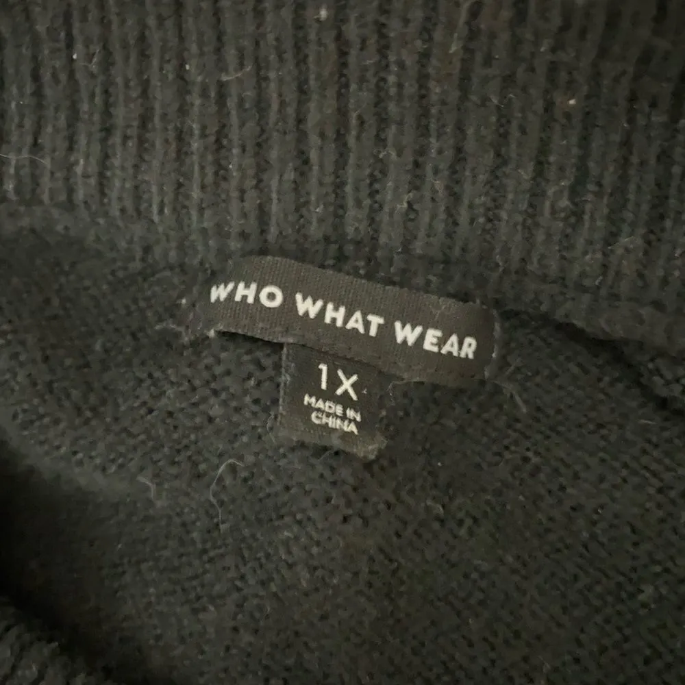 Who What Wear SZ 1X black sweater - Image 3
