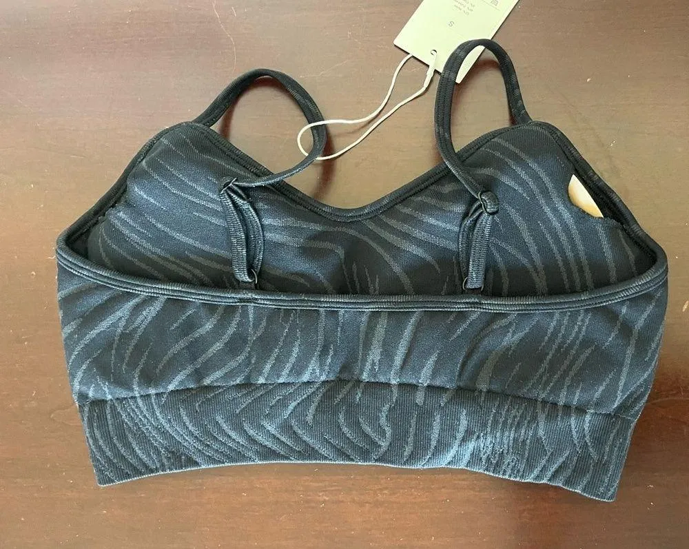 Halara Black Zebra stripe  sport bra - Image 4