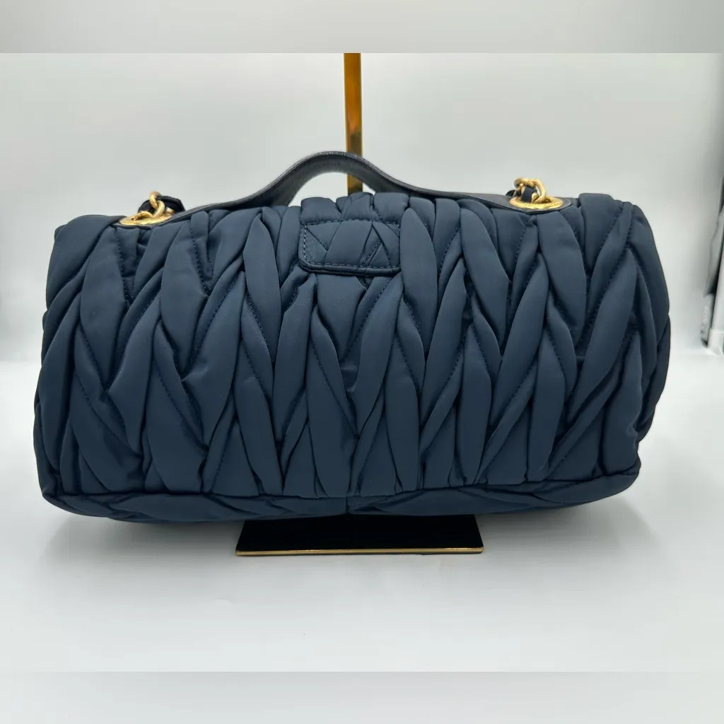 Nina Ricci Midnight Blue Braided Shoulder Bag - Image 2