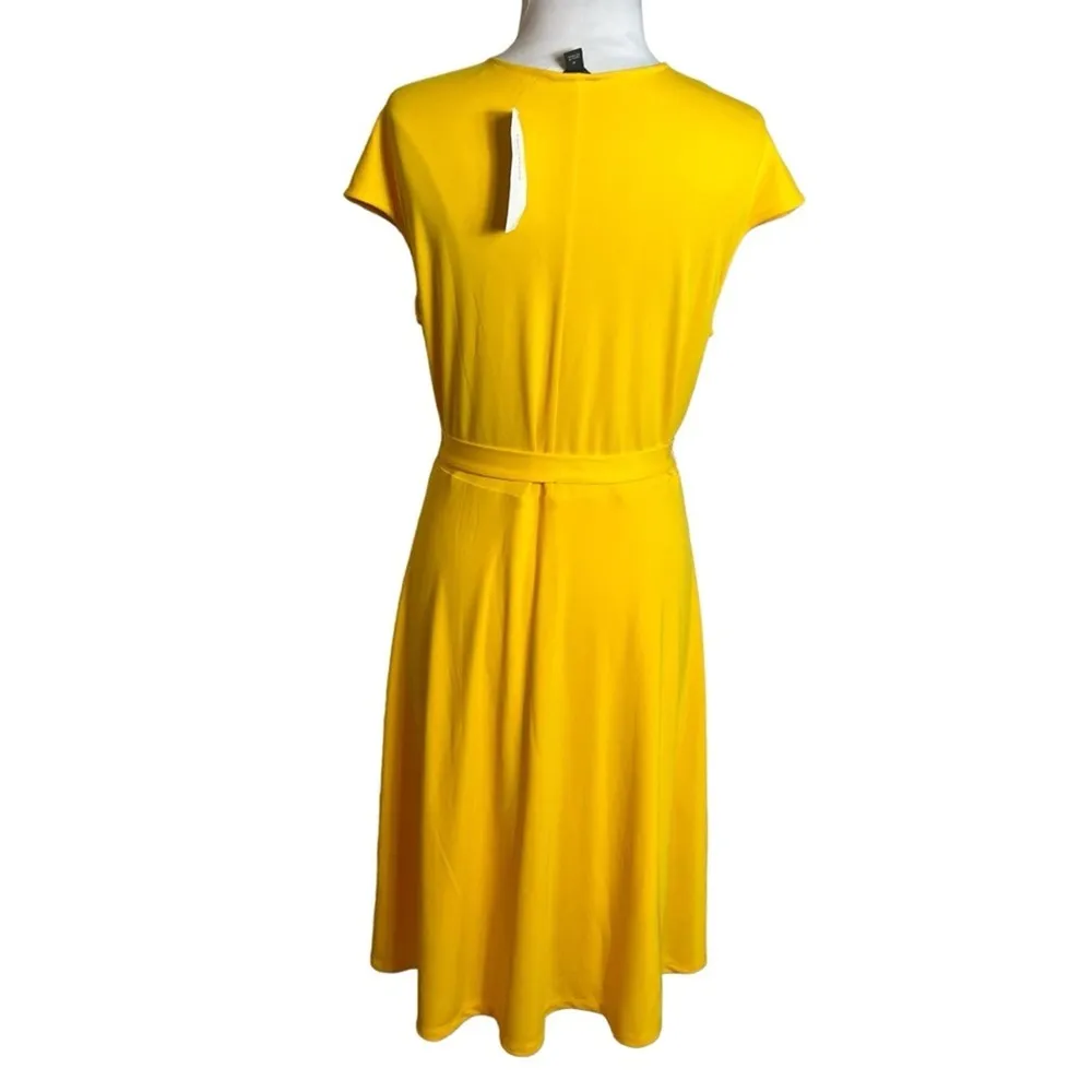 NWT Ann Taylor yellow gold dress Sz M - Image 2