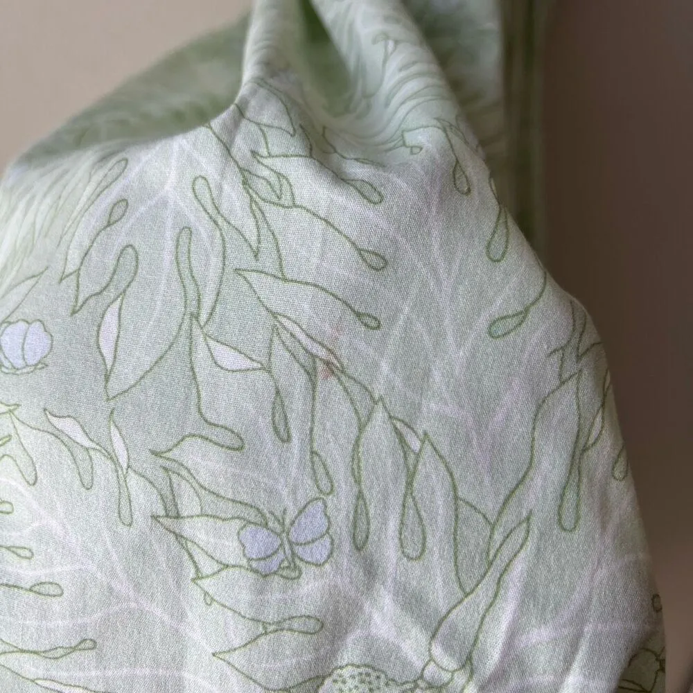 Coco Shop Nicole Dress Breadfruit Sage Green Cotton Sleeveless Maxi Dress Size M Size M - Image 10