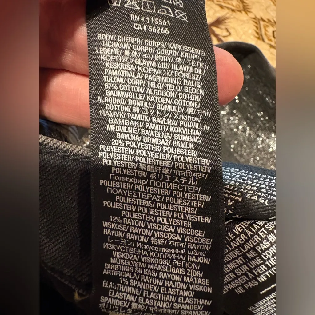 7 For All Mankind jeans with a metallic side stripe skinny jeans women’s 32 - Image 8