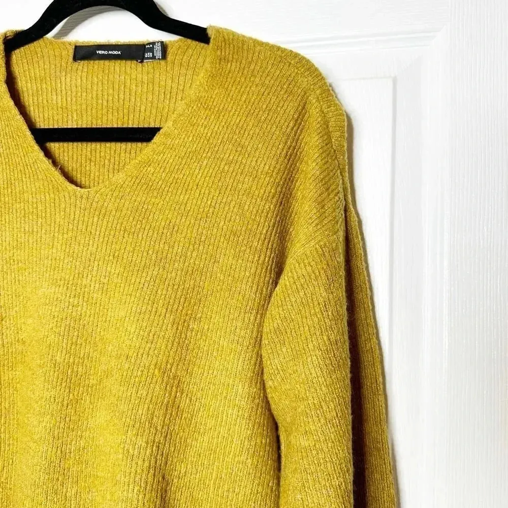 VERO MODA Crewlefile Size‎ S Drop Shoulder Knit Pullover Sweater - Image 4