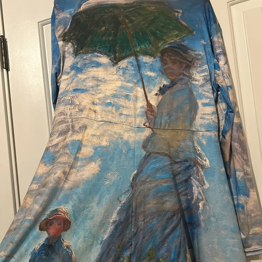 Beautiful Long Sleeve Painted Theme Dress Sz 3XL - Image 8