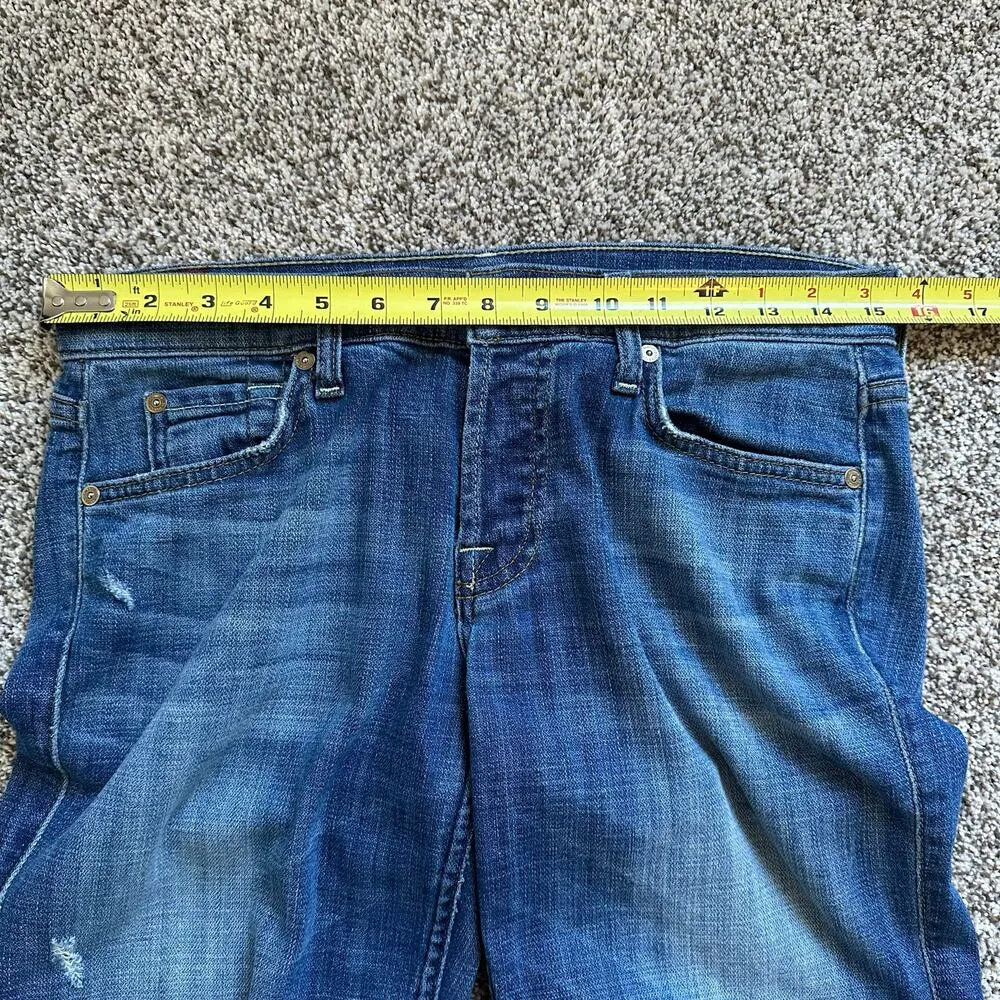 7 For All Mankind Josefina Skinny Boyfriend medium wash jeans size 26 - Image 10