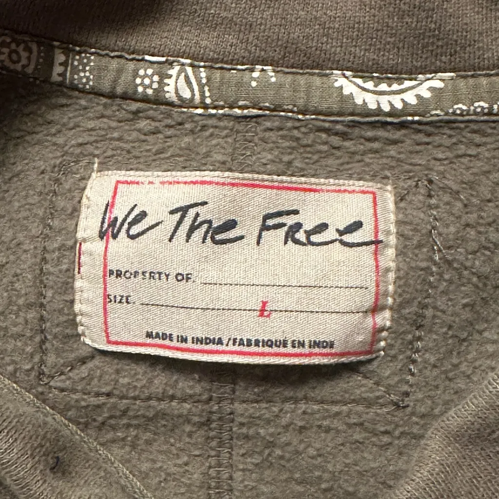 We the Free jacket size L oversized 
Light faded army green - Image 5