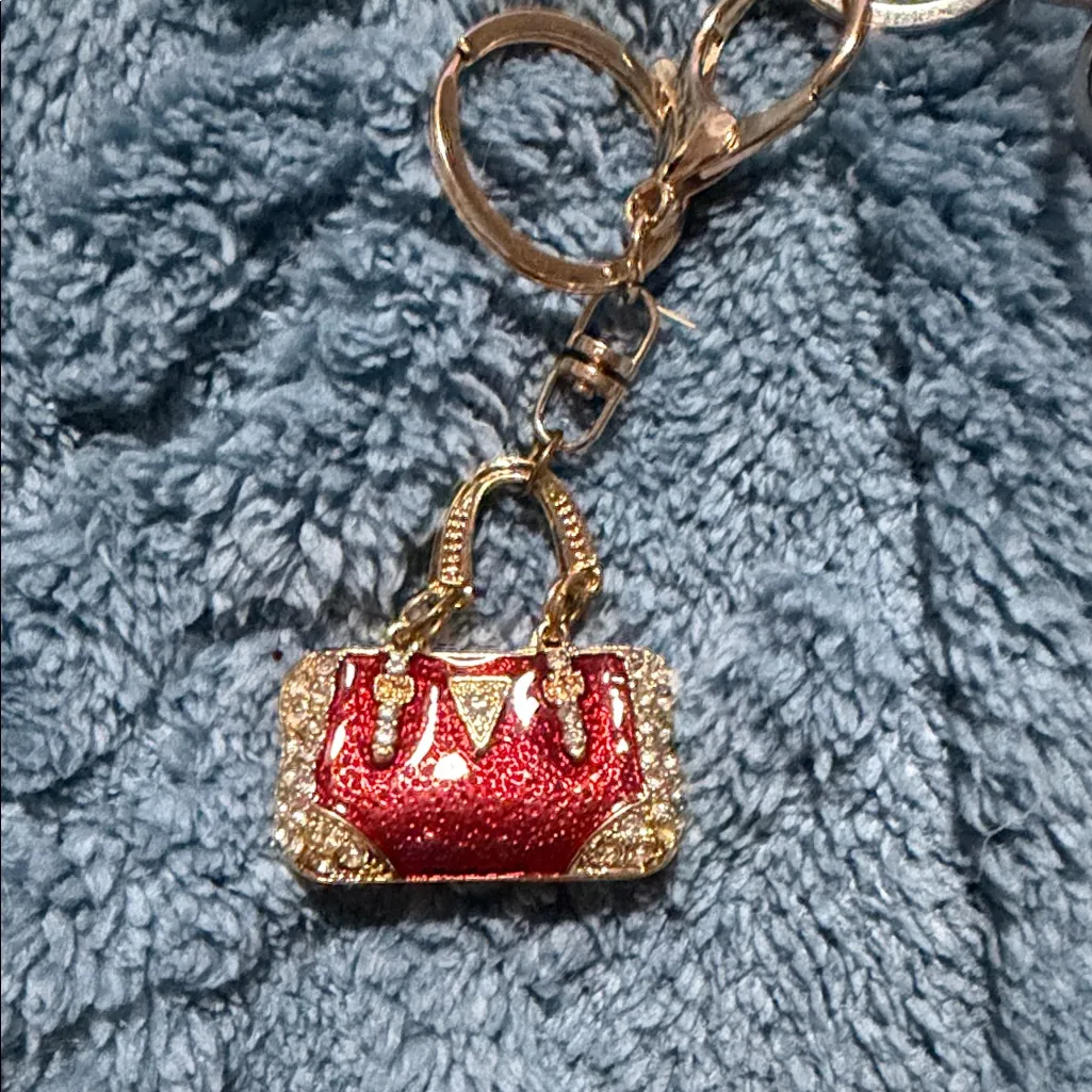 Floral Wallet and Marbled Pink Keychain & Accessories - Image 7