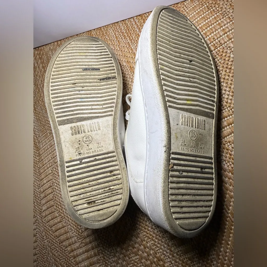 Santa Lolla Floater Lux White Sneakers,Tennis Shoes,Women's Size US 7 Silver - Image 8