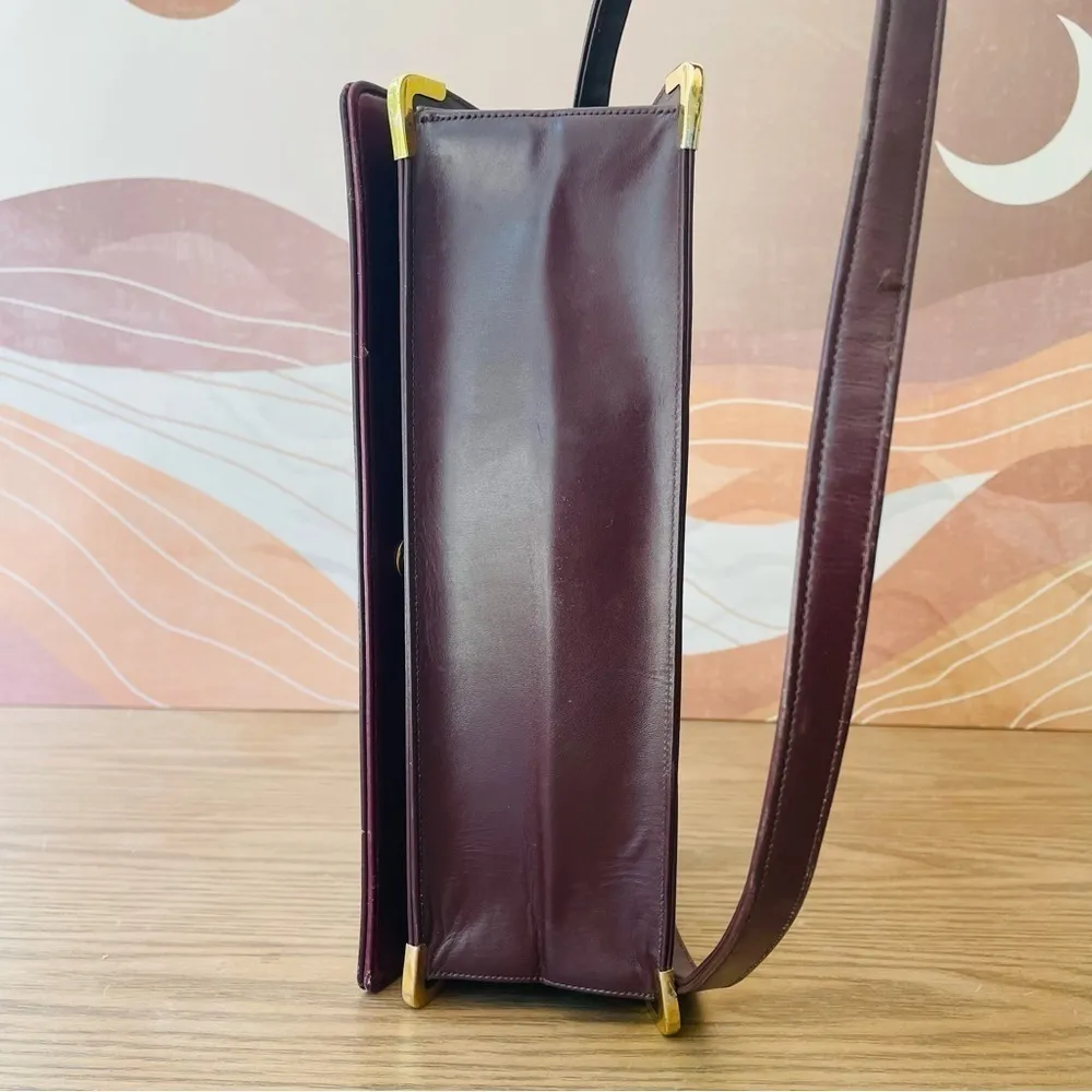 Dior Vintage 30 Montaigne Clutch Shoulder Bag Leather Bordeaux + Coin Purse - Image 13