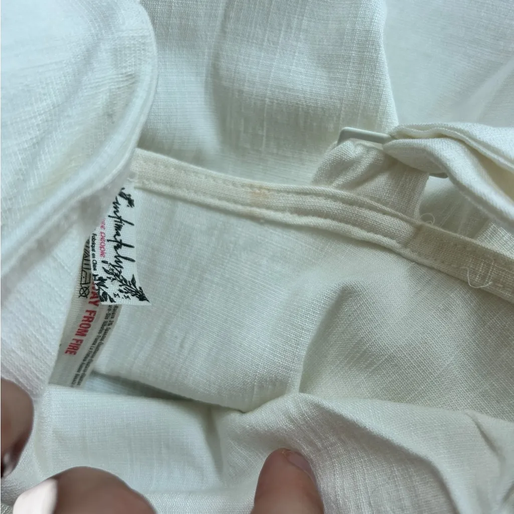 Intimately Free People Pippa V-wire bodysuit White Notch Neck Size Medium - Image 9