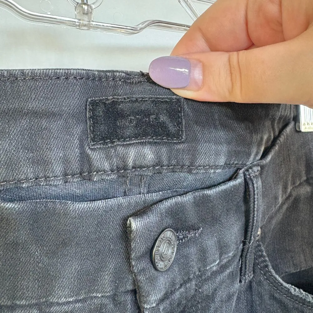 Mother The Looker Not Guilty Black Skinny Jeans Edgy Classic Punk Rocker Size 28 - Image 9