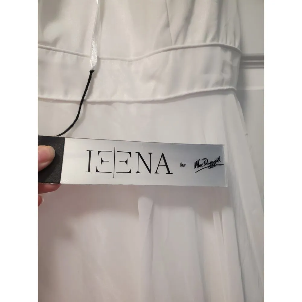Ieena for Mac Duggal Wedding Dress.a22 White Size 8 - Image 3
