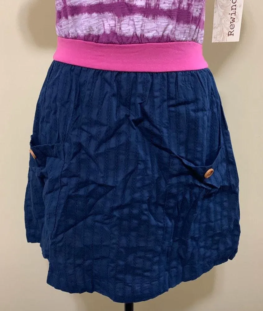 Rewind Purple and Blue Dress Small - Image 5