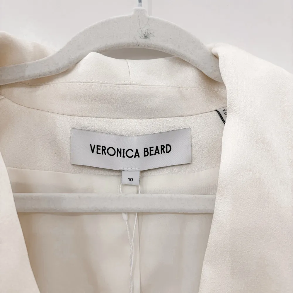 NEW Veronica Beard Jagger Dickey Jacket Blazer Winter White - Image 7
