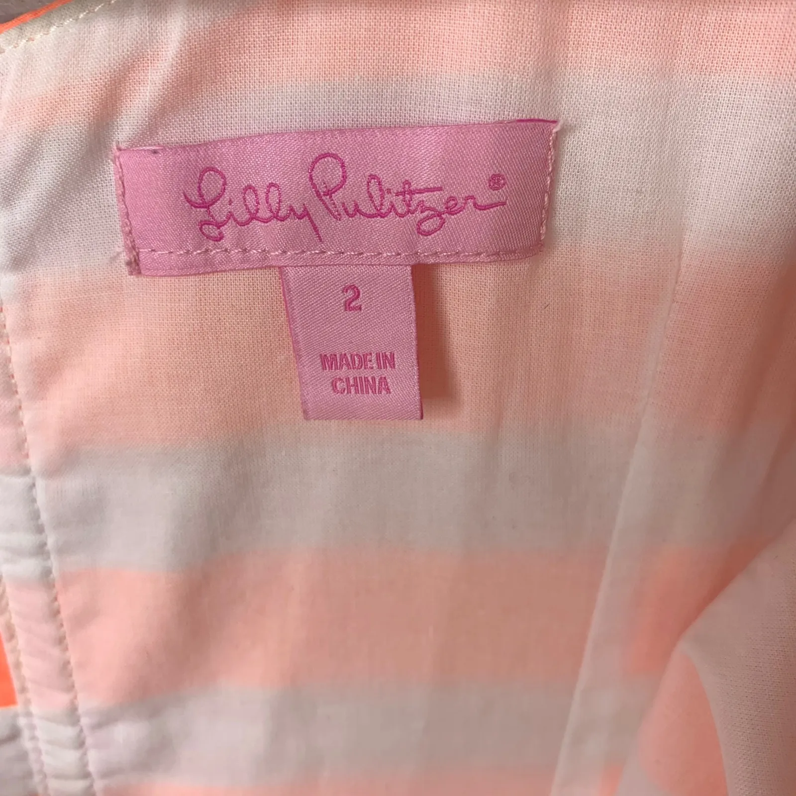 Lilly Pulitzer‎ Delia sunrise floral striped shift dress size 2 summer vacation - Image 4