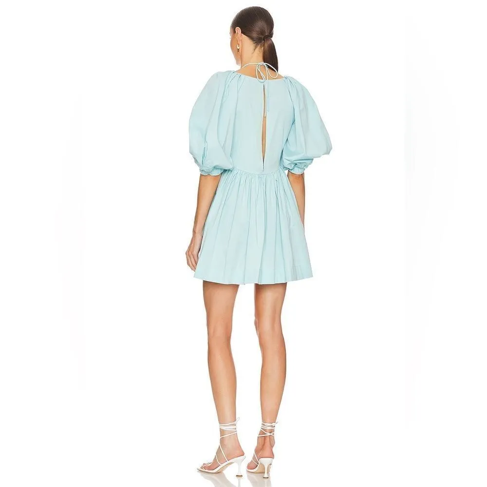 L'Academie Ilana Mini Dress in Baby Blue - Image 4