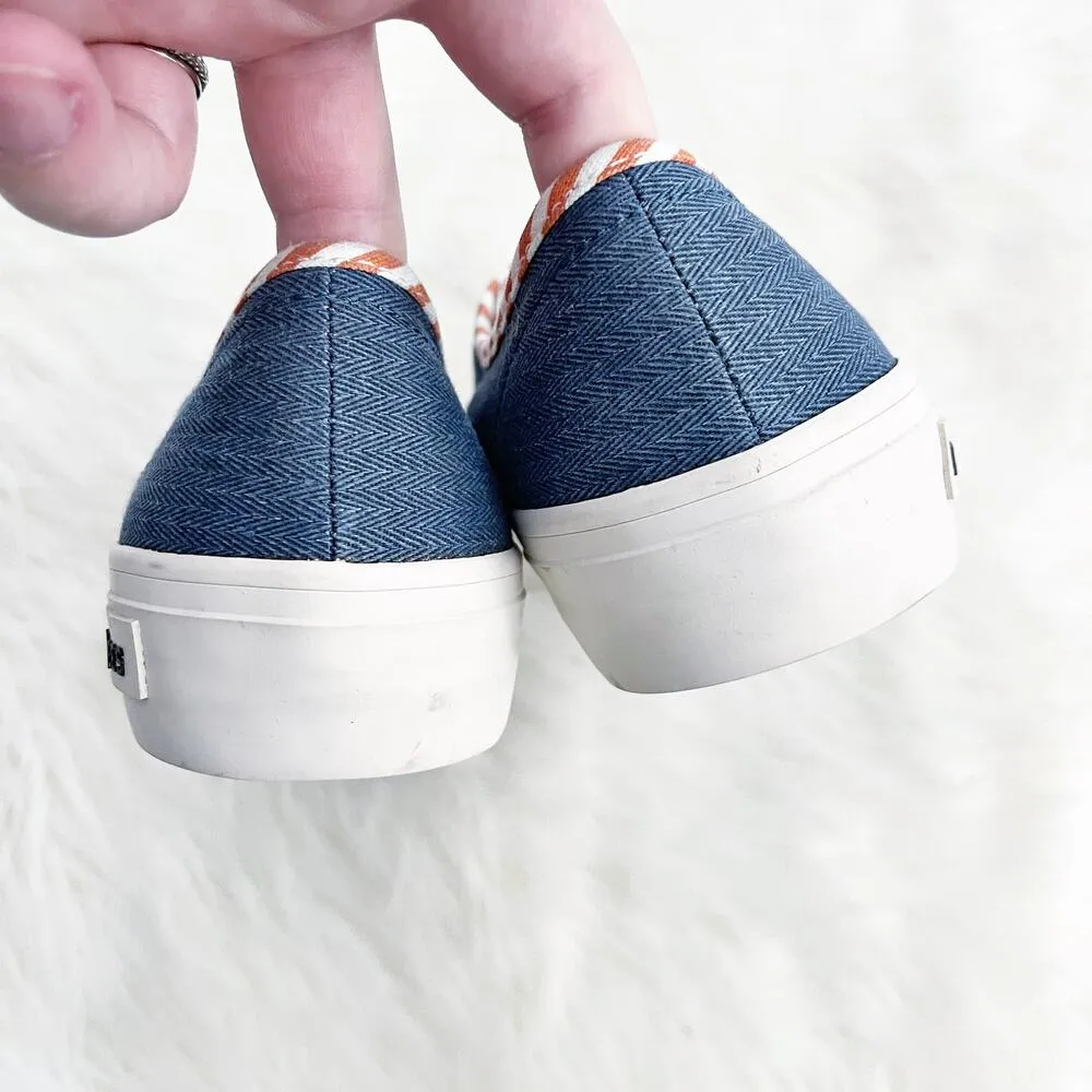 SeaVees Sunset Stripe Sneaker Regatta in Herringbone Twill - Image 5