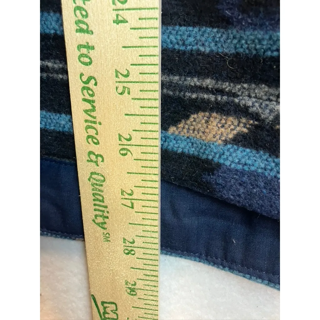 Perch by Blu Pepper Womens Aztec Print Button Up Shirt Jacket 3XL Blue Tan Size undefined - Image 3