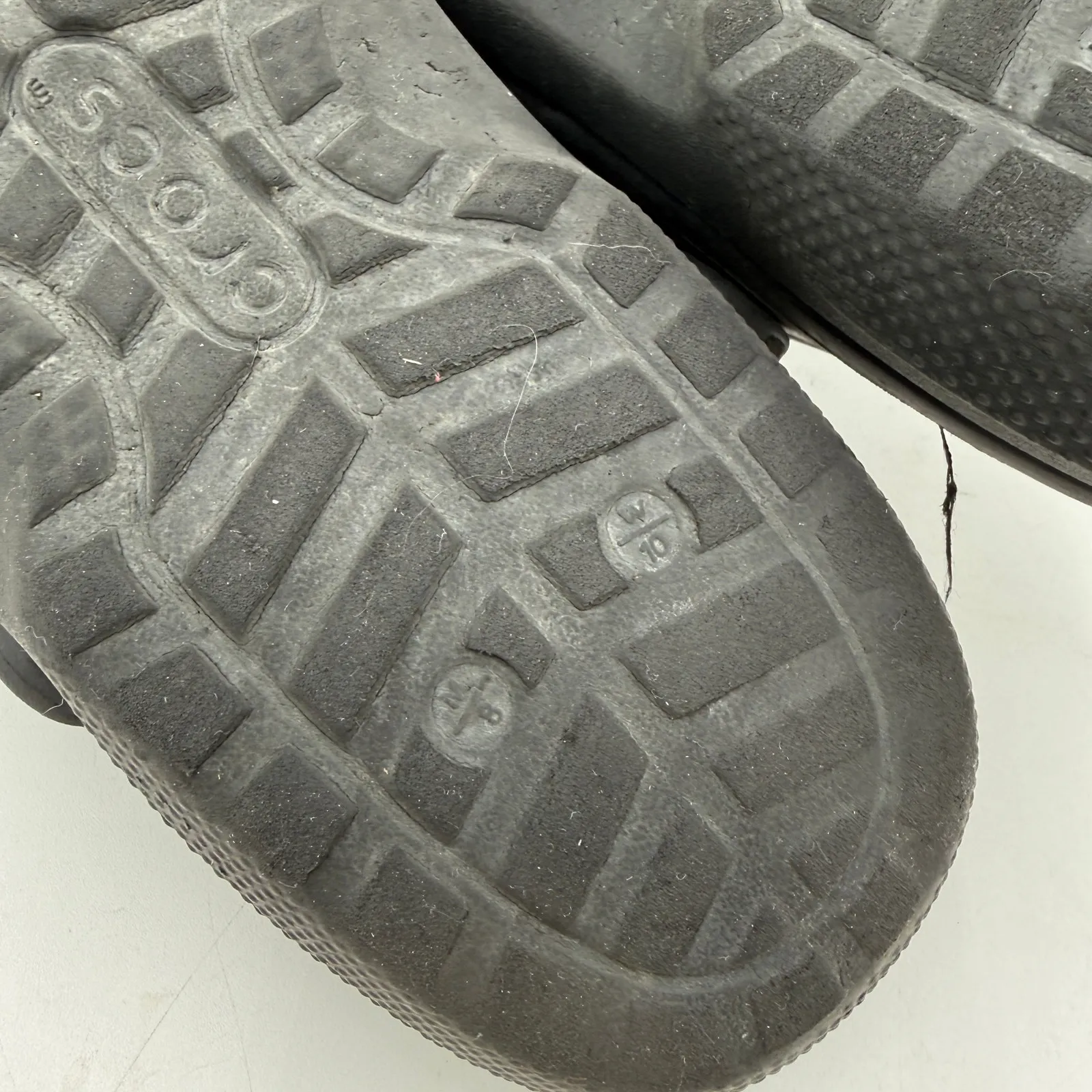 Crocs Black Classic Lined Clog Sandals Size M8 W10 - Image 9