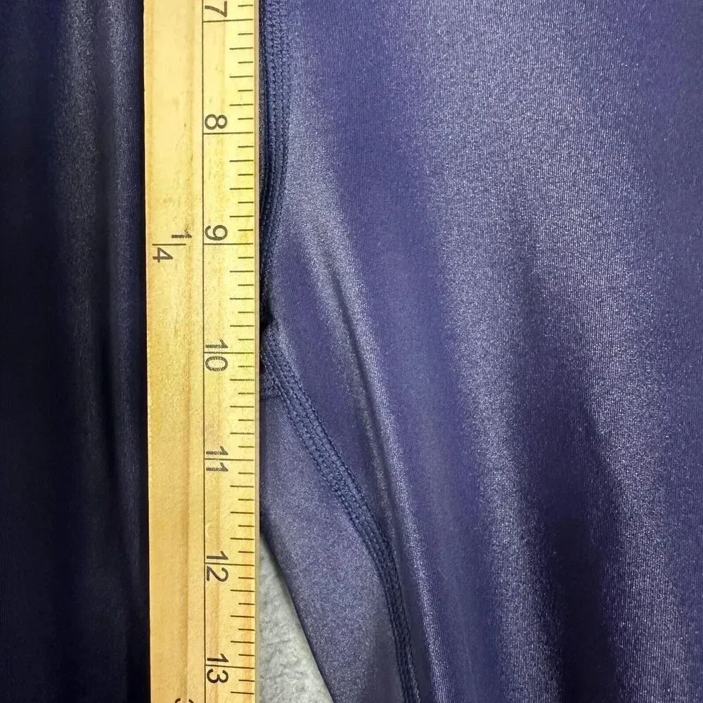 style reform leggings womens medium‎ blue irradescent crochet ruched cropped nwt - Image 5