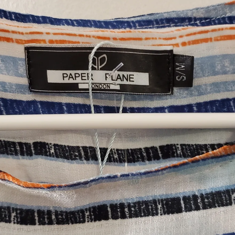 NWOT! Paper Plane Womens Multicolor Striped Dress Orange Size undefined - Image 2