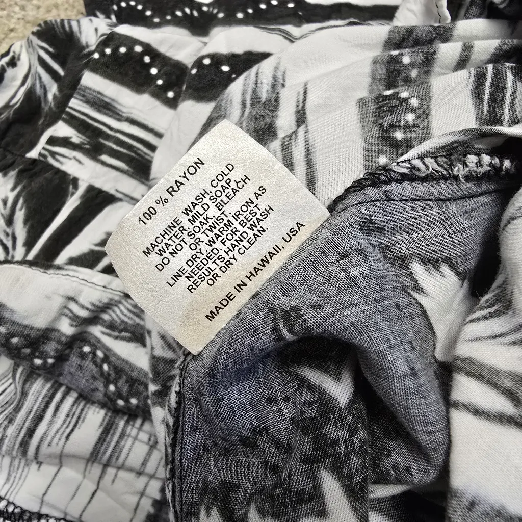 Vtg‎ Jams World Dress Womens Med 2000s Island Life Hattie Black White Tropical - Image 7