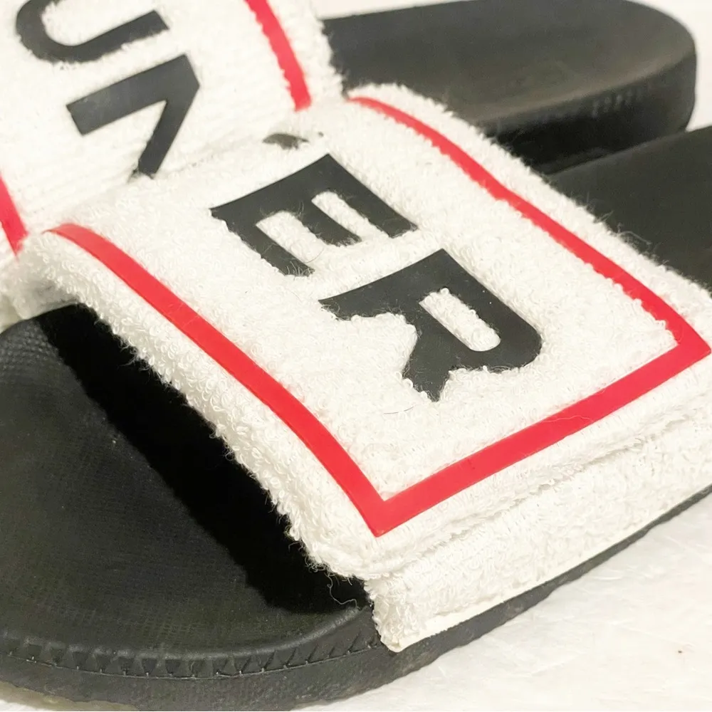 Hunter Womens Size 9 Slide Sandals Original Terry Adjustable Logo - Image 3