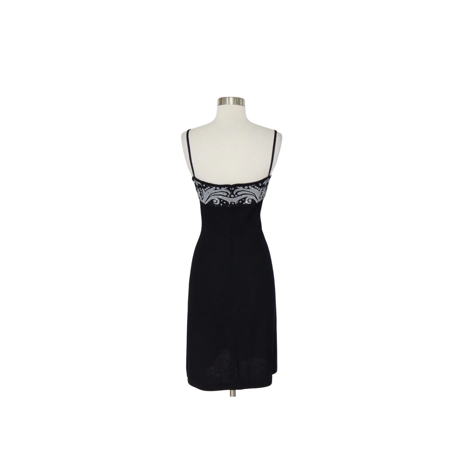 St. John Evening Knit Dress Embellished Cocktail Party‎ Dress Size 6 - Image 2