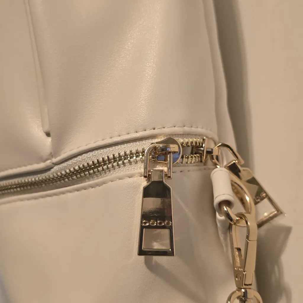 Bebe Cream Backpack with Gold Accents - Image 7