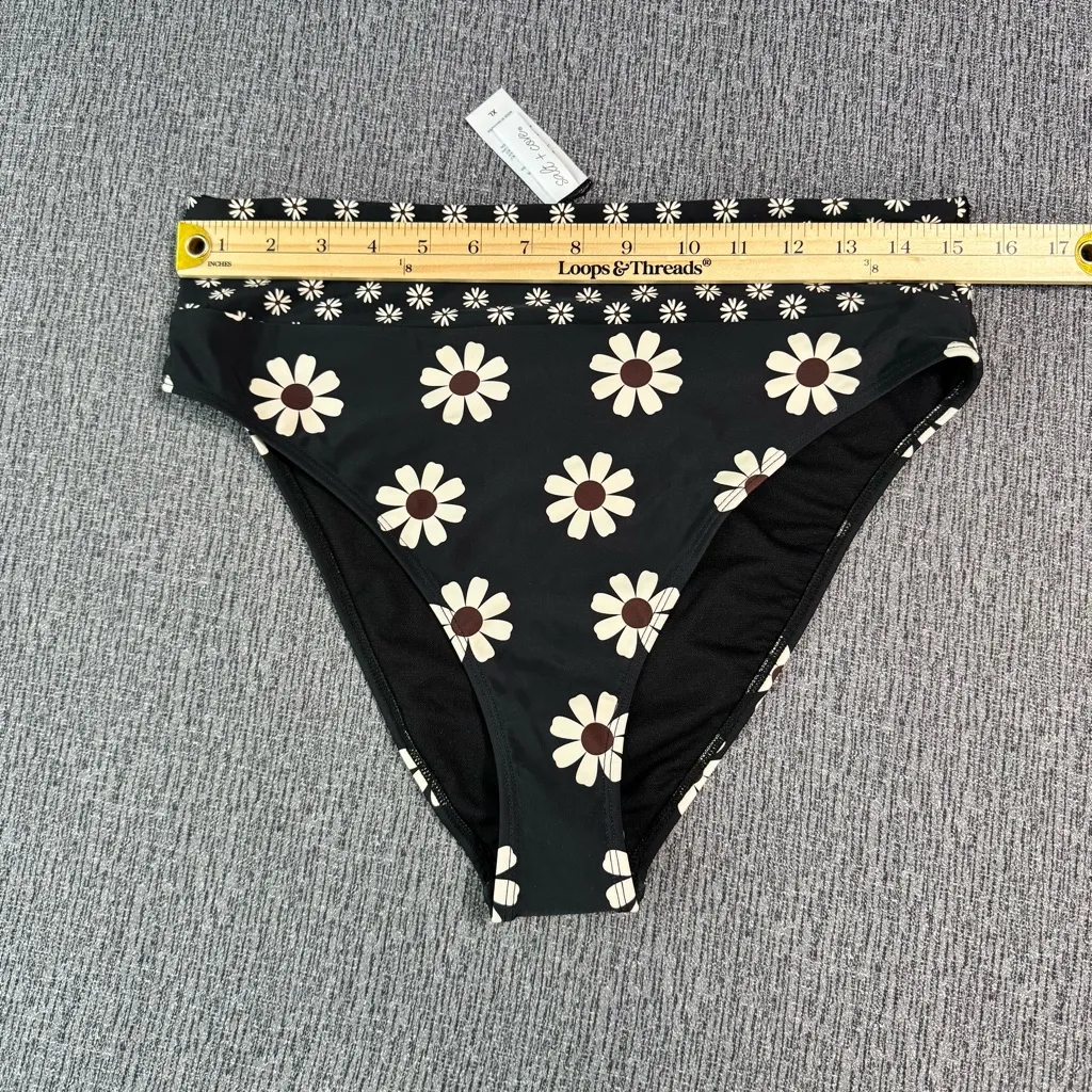 Salt + Cove Women’s Daisy Print Swim Bottoms Size XL - Image 8