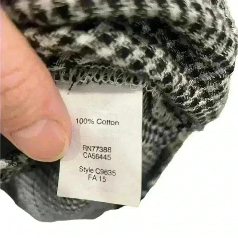 Madewell Ex-Boyfriend Shirt in Kemp Plaid Buttondown‎ Top Black White Size XS - Image 5