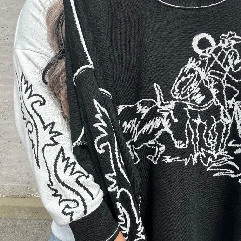 NEW Women's Ryon Roper Reversible Sweater Top White Size undefined - Image 2