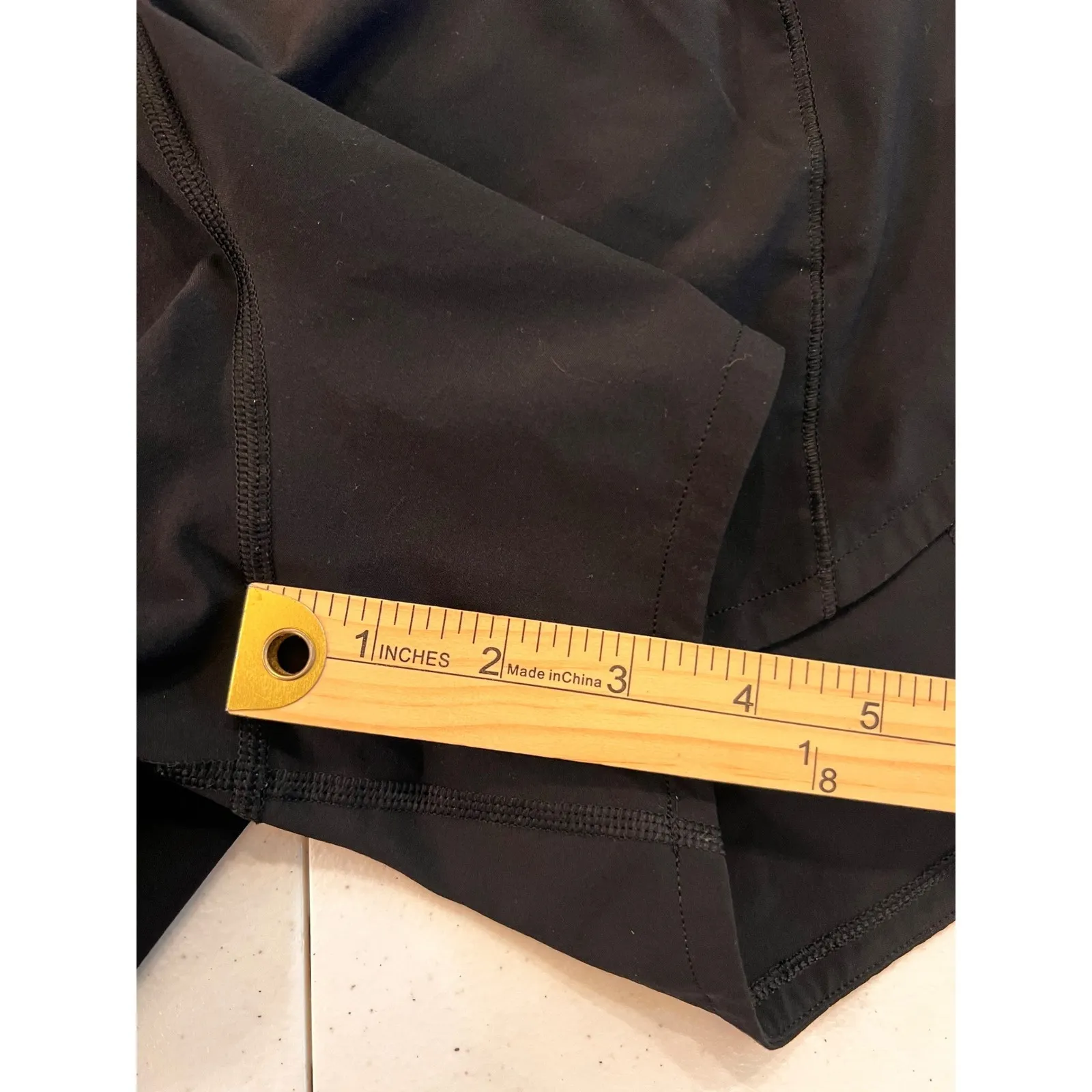 Lululemon Size 4 Tall Speed Up Short 4" Lined Pocket Black Running‎ Yoga W7AYMT - Image 11