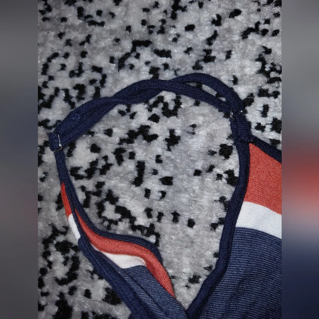 Market & Spruce Nautical Stripe Faux Wrap Maxi Dress S Coastal Boho Asymmetric - Image 11