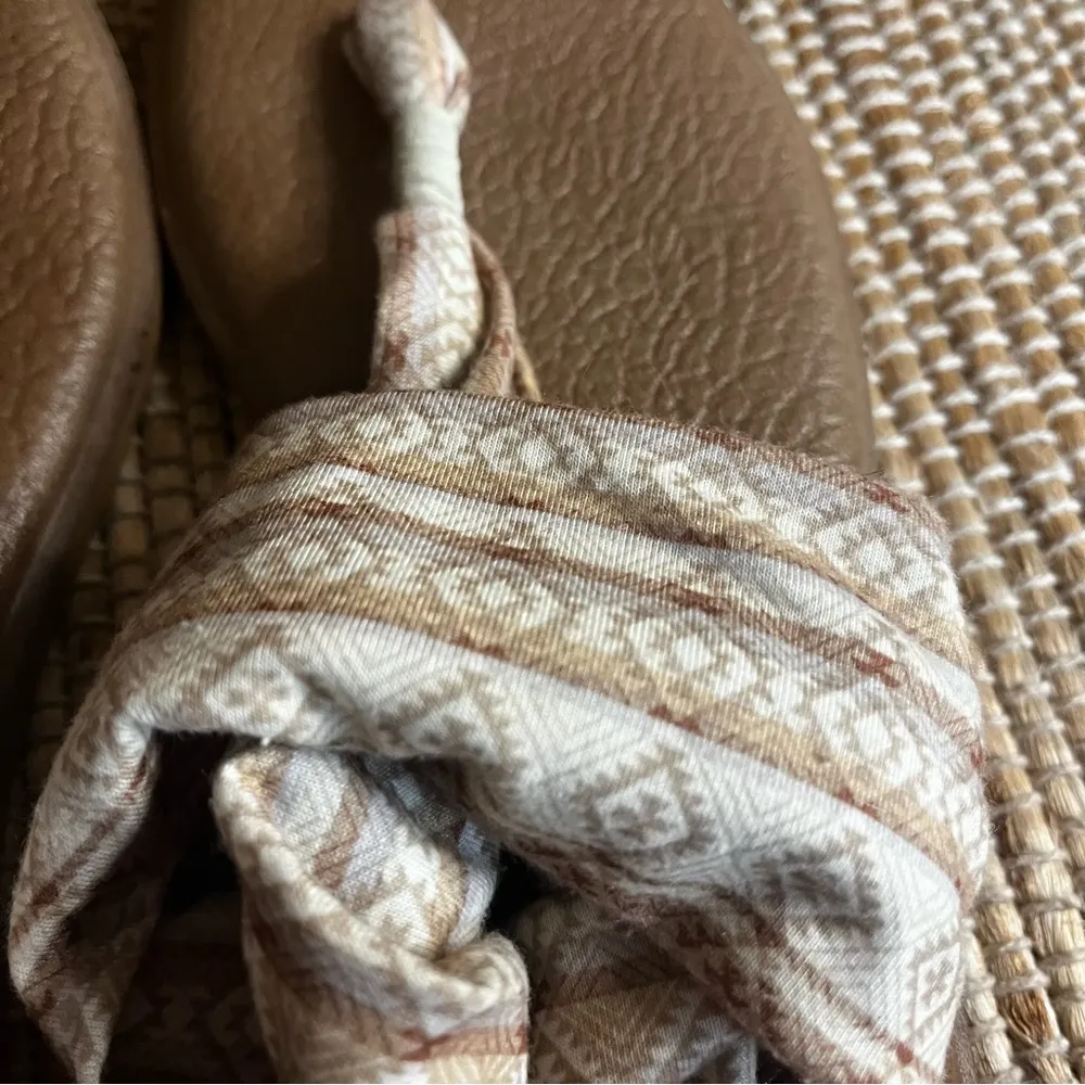 Tan Aztec Print Yoga Sling Sandals Size 9‎ - Image 5