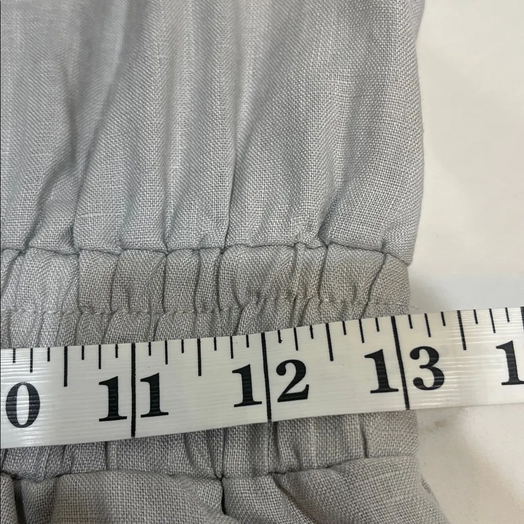 Grade & Gather gray linen romper - Image 5