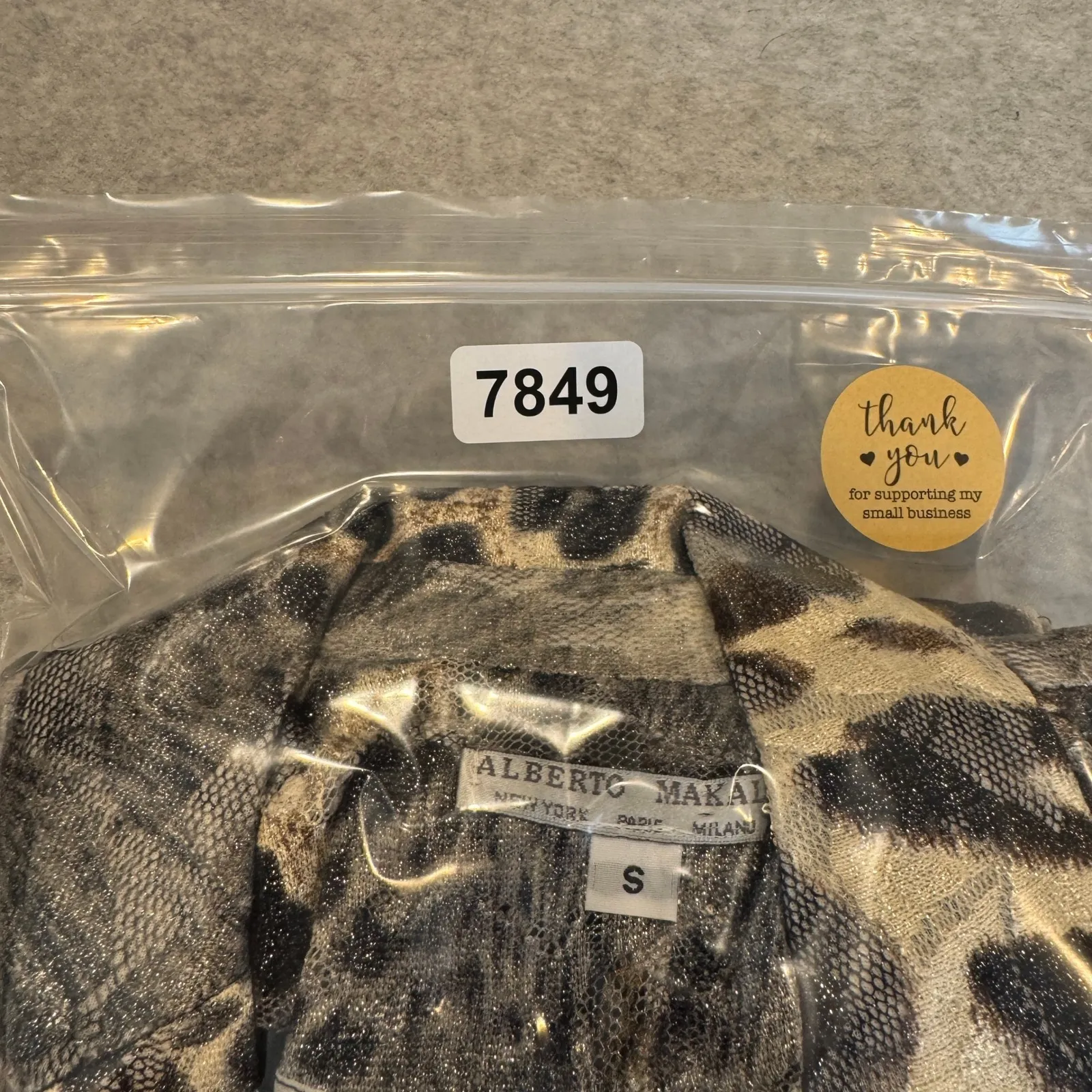 Alberto Makali Leopard Print Lace Blazer Womens Small Brown Pockets Mob Wife - Image 15