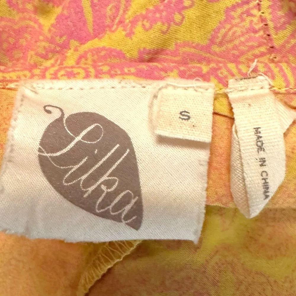 Anthropologie Lilka Bohemian Dainty Saffron Low
Back Print Romper Shorts Small - Image 9