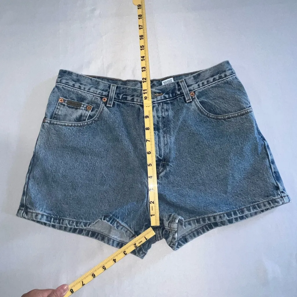 Calvin Klein Double Stone Wash Basic Short Shorts Blue Size undefined - Image 10