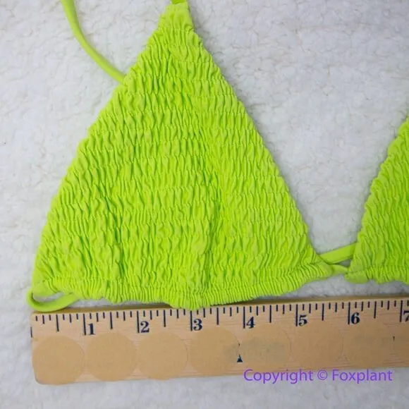 New Set! Free People x Aila Blue lime green bikini, top size S, Bottom size M - Image 4