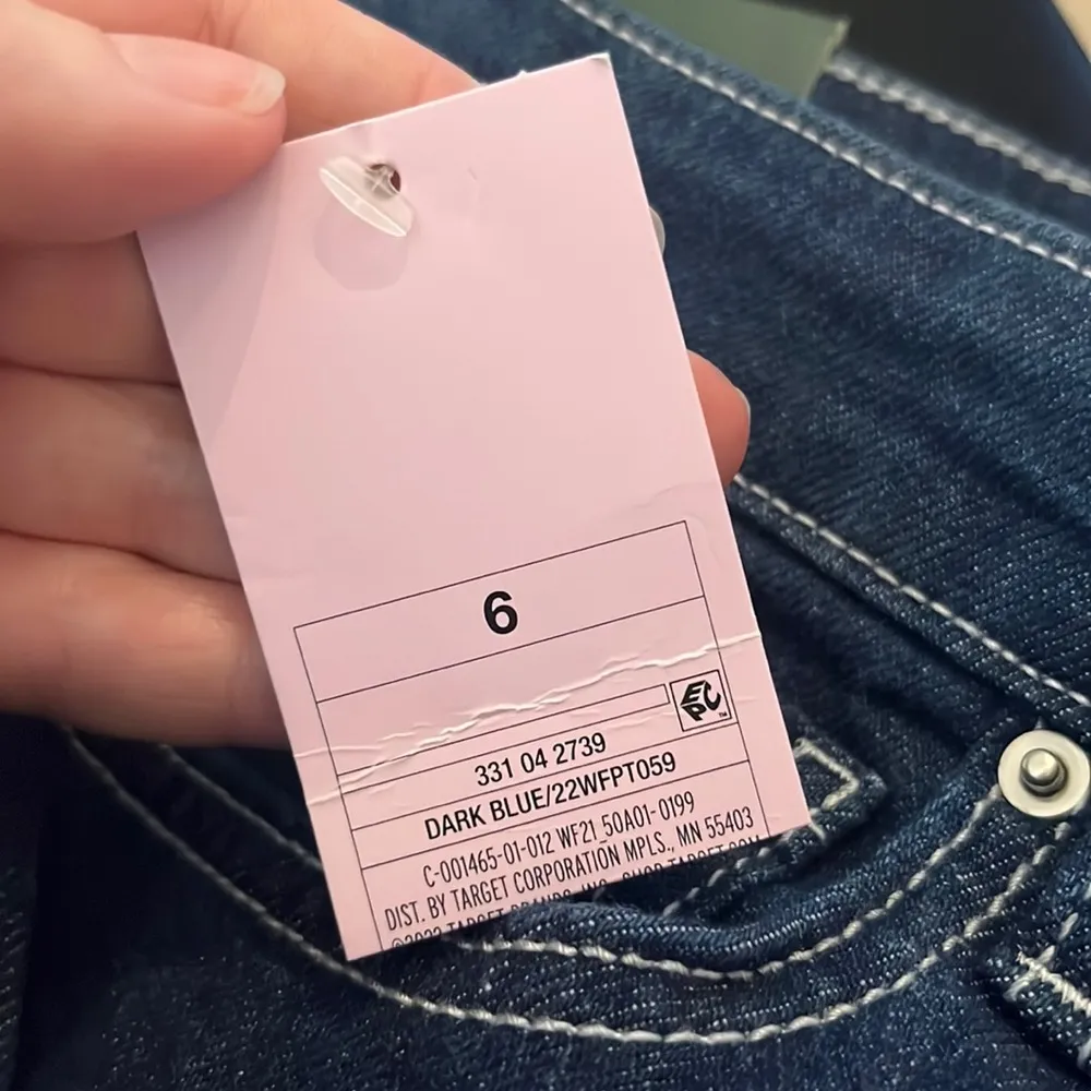 New Wild Fable Super High Rise Straight Leg Button Fly Blue Jeans Size 6 - Image 10