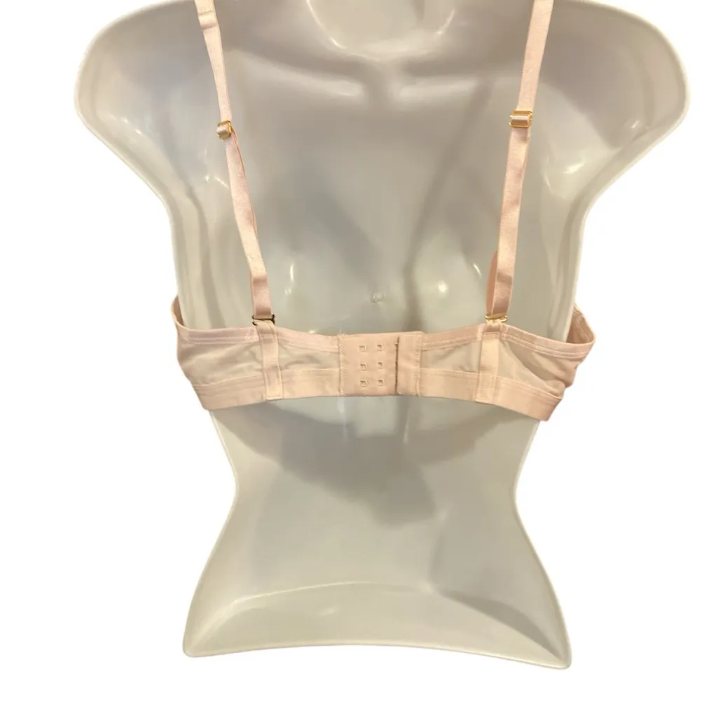 Soma Lightest Lift Mesh Plunge Bra Size 36DD Pink Adjustable Light Padding - Image 2