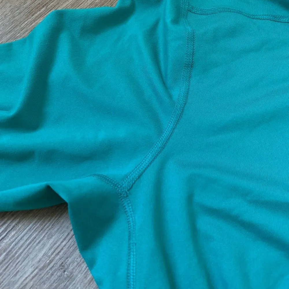 Nike Dri Fit Running Quarter Zip Long Sleeve Jacket Top Athleisure Teal Blue S - Image 8