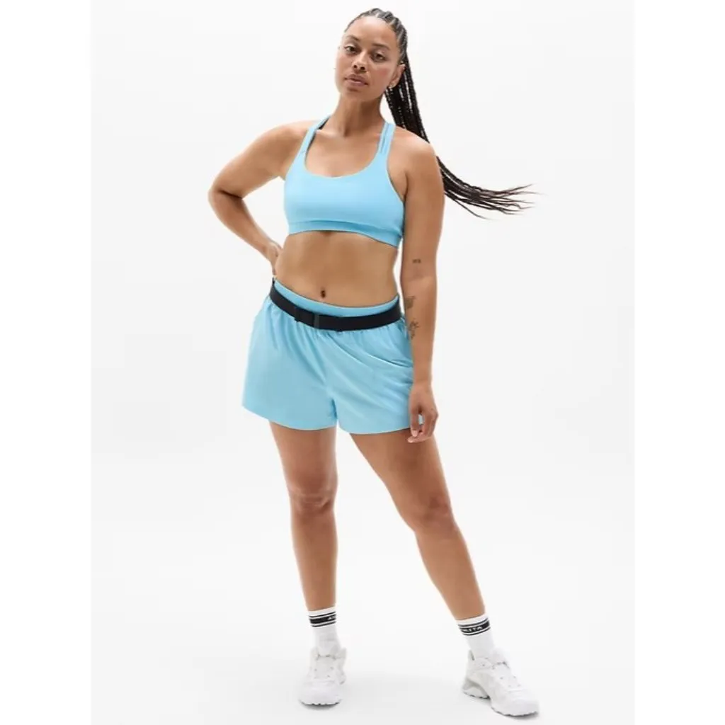 Athleta M Train Free Sport Bra Aqua Blue Medium Cup A-C - Image 4