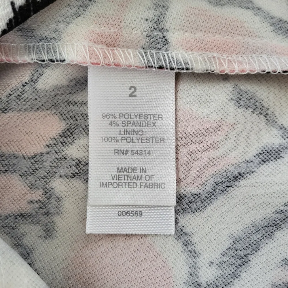 Bisou Bisou Michele Bohbot Floral Choker Dress Size 2 - Image 7