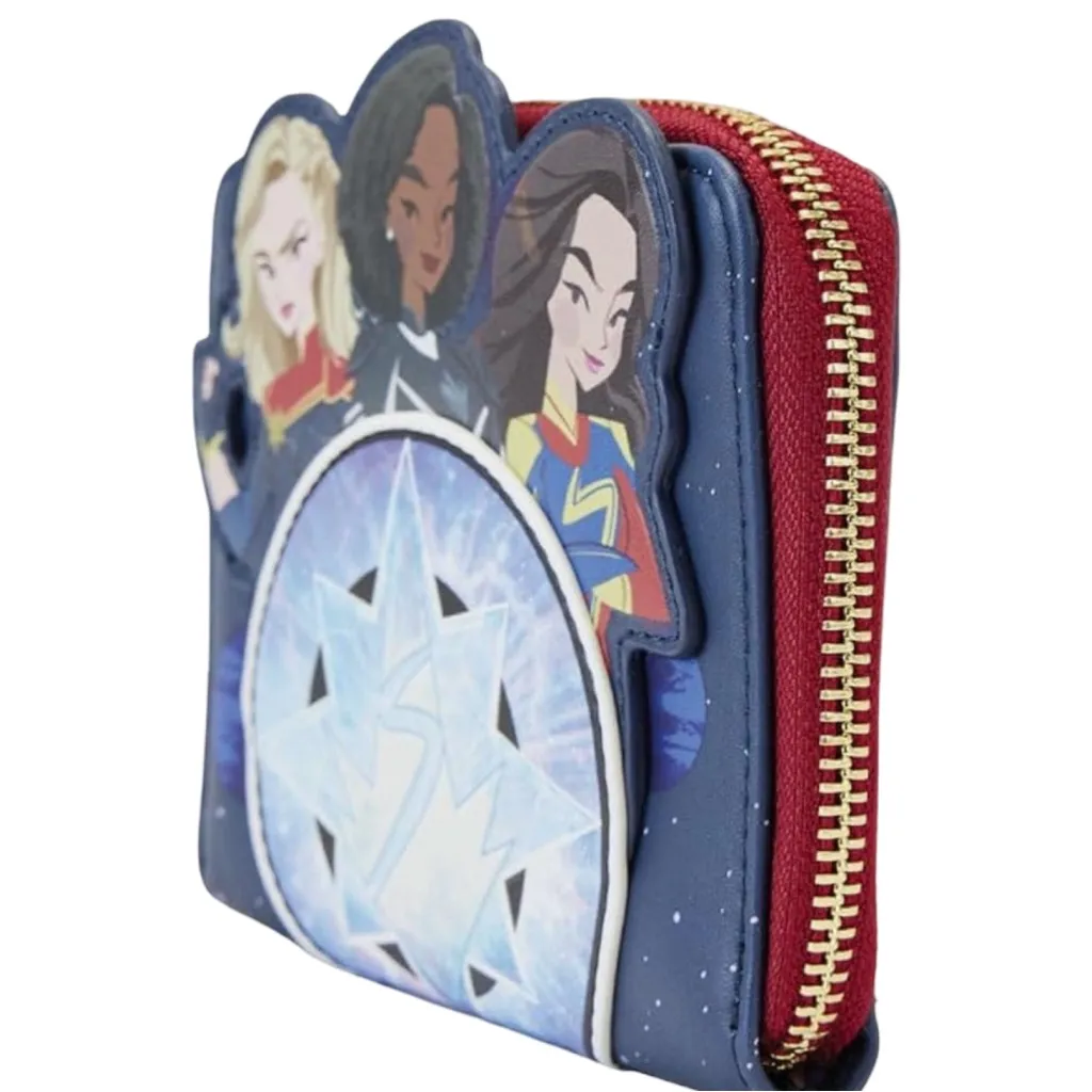 Loungefly Marvels The Marvels Glow In The Dark Zip Around Wallet - Image 6