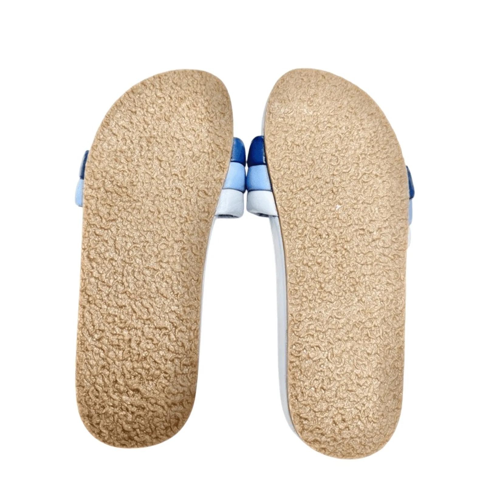 Seychelles Sandals Size 7 Leather Low Key Blue Bright Open Toe Slides - Image 8