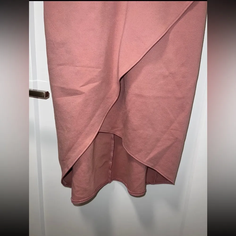 LULUS Dare to Take the Plunge Dusty Pink Tulip Mini Dress - size S - Image 10